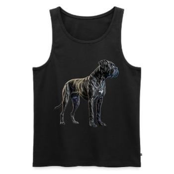 Cane Corso für einen Cane Corso Besitzer - Männer Premium Bio Tank Top - Schwarz - Vorne - Michal (187cm)