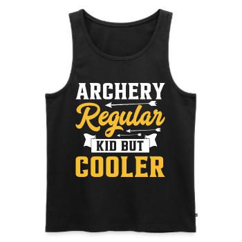 Archery Kid Like A Regular Kid But Cooler - Männer Premium Bio Tank Top - Schwarz - Vorne - AI Model Male 178 light (178cm)