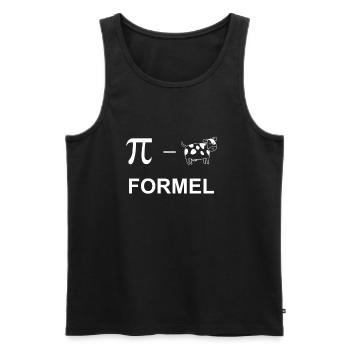 Math PQ formula saying funny math - Men's Premium Organic Tank Top - black - Front - AI Model Male 178 light (178cm)