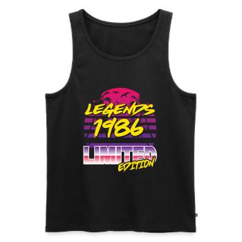 Legends 1986 Limited edition - Männer Premium Bio Tank Top - Schwarz - Vorne - Michal (187cm)