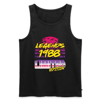 Legends 1988 Limited edition - Männer Premium Bio Tank Top - Schwarz - Vorne - Michal (187cm)