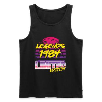 Legends 1984 Limited edition - Männer Premium Bio Tank Top - Schwarz - Vorne - Michal (187cm)