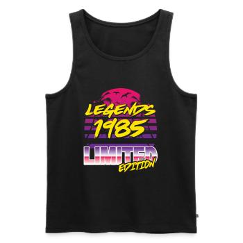 Legends 1985 Limited edition - Männer Premium Bio Tank Top - Schwarz - Vorne - Michal (187cm)