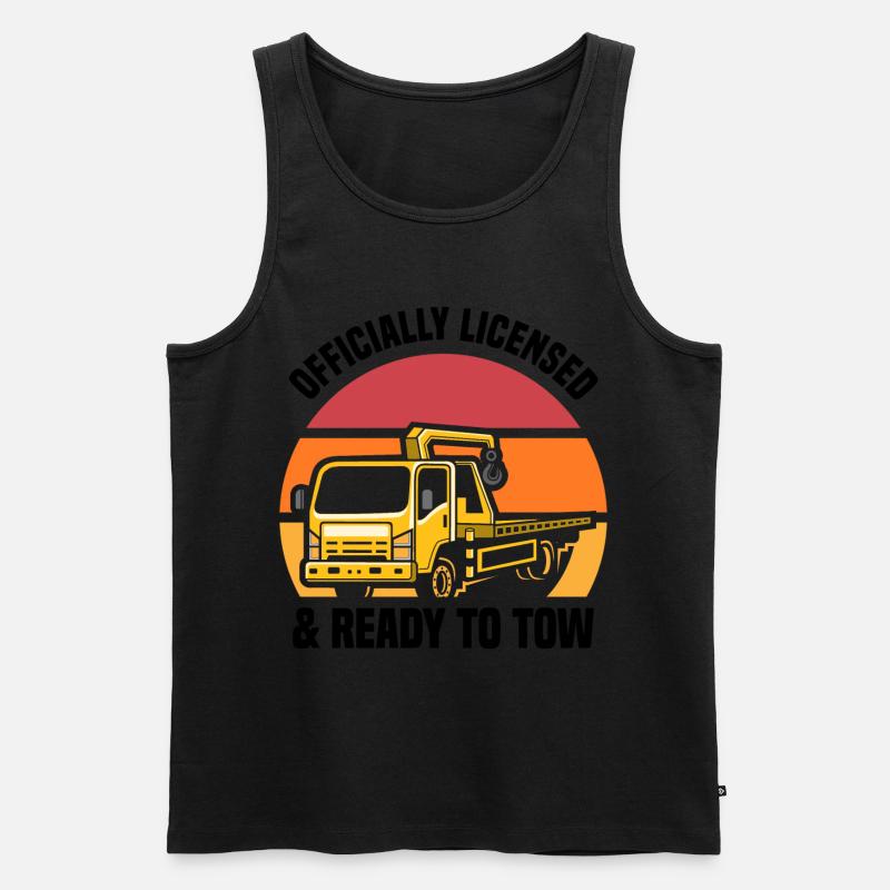 Abschleppwagen | Abschlepper Auto Panne Geschenke - Männer Premium Bio Tank Top - Schwarz