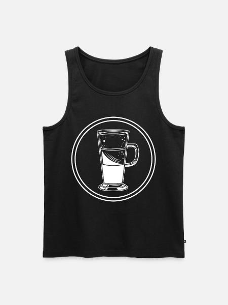 Coffee Icon - Men's Premium Organic Tank Top - black