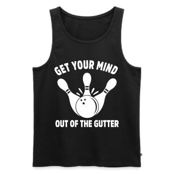 Bowling Bowler Gutter Strike Ersatznadeln - Männer Premium Bio Tank Top - Schwarz - Vorne - Michal (187cm)