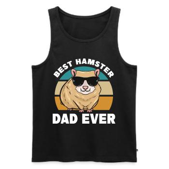 Hamster Sayings | Rodents Pets Gift Idea - Men's Premium Organic Tank Top - black - Front - Michal (187cm)