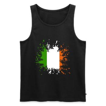 Ireland Irland - Männer Premium Bio Tank Top - Schwarz - Vorne - Michal (187cm)