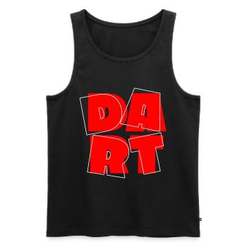 Darts Dartboard Dart Dart King 180 Bullseye - Men's Premium Organic Tank Top - black - Front - AI Model Male 178 light (178cm)