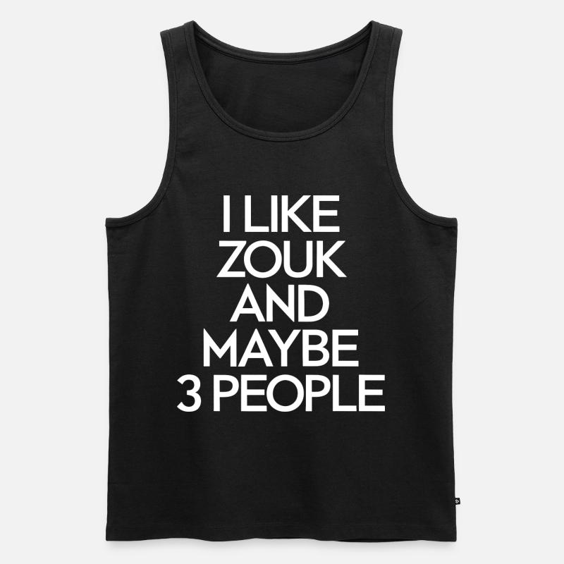 Zouk Dance Gift - Men's Premium Organic Tank Top - black