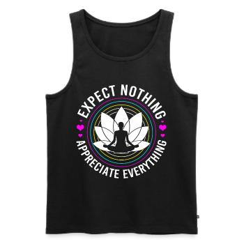 Buddhismus Buddhist Buddha Zen Meditation Namaste - Männer Premium Bio Tank Top - Schwarz - Vorne - Michal (187cm)