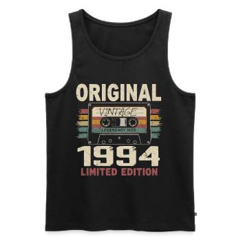 1994 Geburtstagsgeschenk 1994 Jahrgang 1994 Retro - Männer Premium Bio Tank Top - Schwarz - Vorne - Michal (187cm)