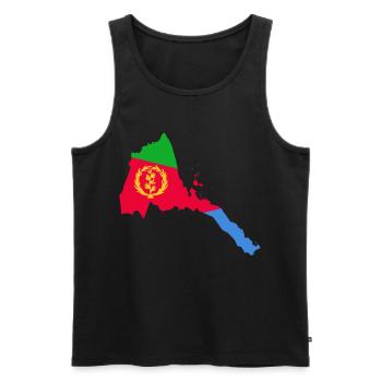 Habesha T-Shirt Eritrea Injera Ethiopia Gift Idea - Männer Premium Bio Tank Top - Schwarz - Vorne - AI Model Male 178 light (178cm)