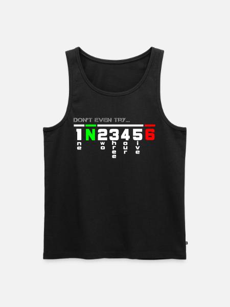 Cambio de motos superbike - Camiseta de tirantes ecológica prémium para hombre - negro