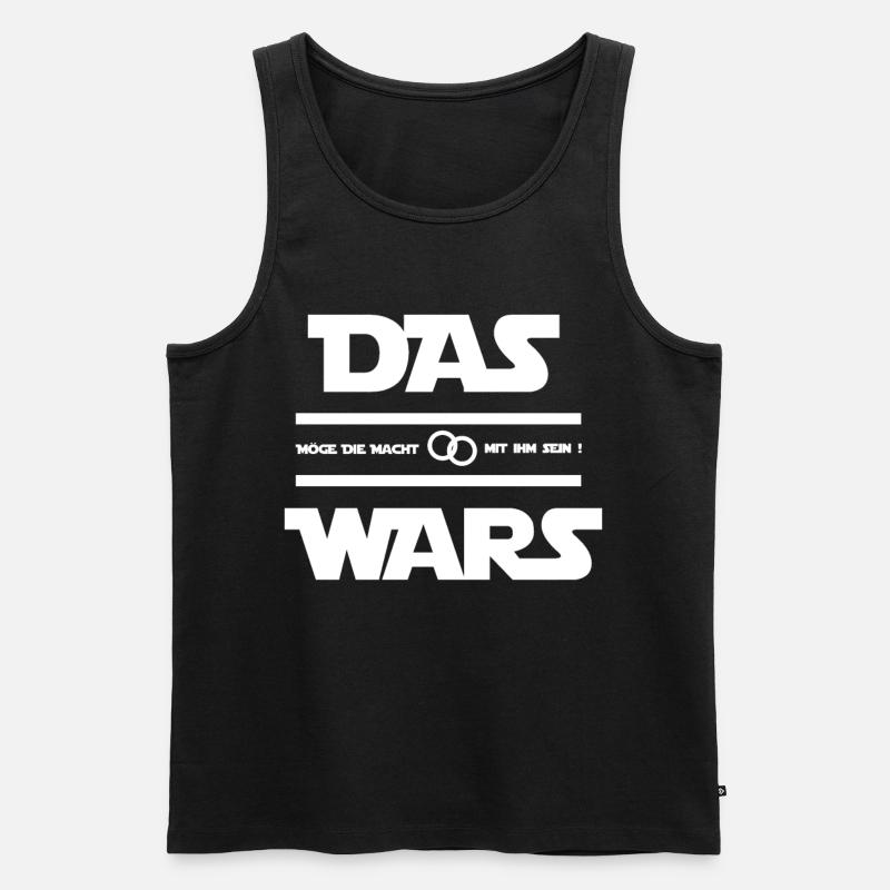 Das Wars Möge die macht mit IHM sein - Männer Premium Bio Tank Top - Schwarz