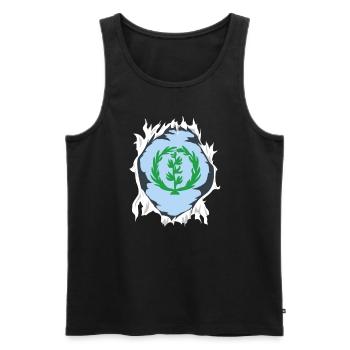 Eritrea Tigrinya Habesha Geschenk - Männer Premium Bio Tank Top - Schwarz - Vorne - AI Model Male 178 light (178cm)