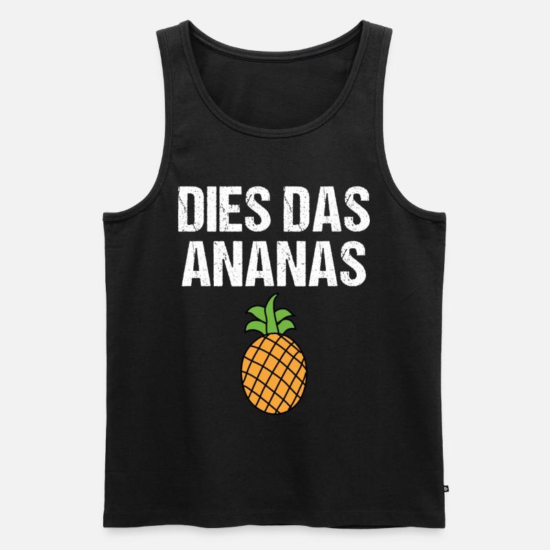 Dies Das Ananas - Männer Premium Bio Tank Top - Schwarz