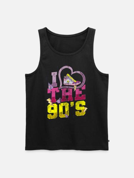 , I Love The 90s - Men's Premium Organic Tank Top - black