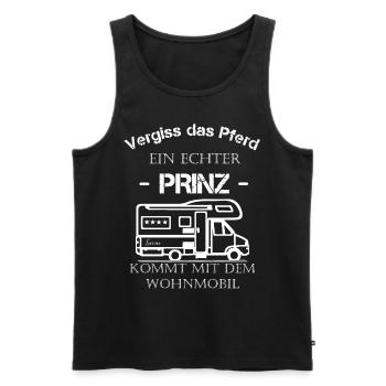 Wohnmobil lustig Spruch Wohnwagen Camping Reisen - Männer Premium Bio Tank Top - Schwarz - Vorne - Michal (187cm)