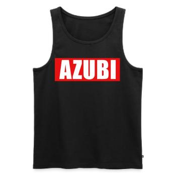 Azubi Ausbildung Auszubildender - Männer Premium Bio Tank Top - Schwarz - Vorne - AI Model Male 178 light (178cm)