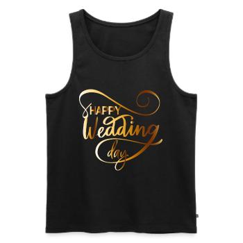 Wedding gifts | Wedding saying JGA | Shirt - Men's Premium Organic Tank Top - black - Front - AI Model Male 178 light (178cm)
