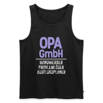 Opa Gmbh Geschenkidee Geburtstag lustig - Männer Premium Bio Tank Top - Schwarz - Vorne - AI Model Male 178 light (178cm)