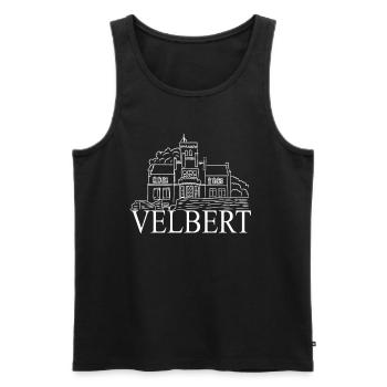 Velbert - My City - - Home - Men's Premium Organic Tank Top - black - Front - AI Model Male 178 light (178cm)