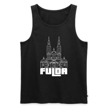 Fulda - Meine Stadt - - Heimat - Männer Premium Bio Tank Top - Schwarz - Vorne - AI Model Male 178 light (178cm)