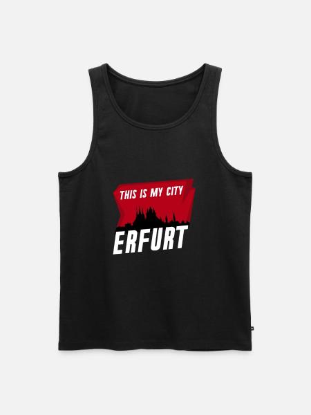 Erfurt - Meine Stadt - Städtereisen - Roadtrip - Männer Premium Bio Tank Top - Schwarz