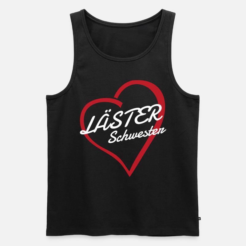 Läster Schwester Beste Freunde Lästerschwestern - Männer Premium Bio Tank Top - Schwarz