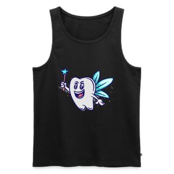 Tooth fairy - Men's Premium Organic Tank Top - black - Front - AI Model Male 178 light (178cm)
