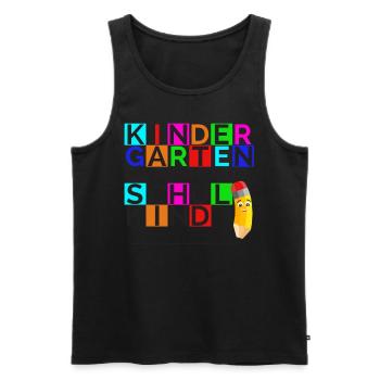 Kindergarten War Gestern Ich Bin Ein Schulkind - Männer Premium Bio Tank Top - Schwarz - Vorne - Michal (187cm)