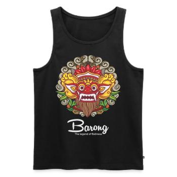 Barong - The legend of Bali - Men's Premium Organic Tank Top - black - Front - AI Model Male 178 light (178cm)