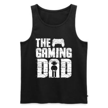 The Gaming Dad Zocker Gamer Vater - Männer Premium Bio Tank Top - Schwarz - Vorne - Michal (187cm)
