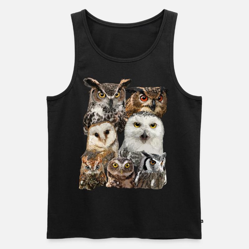 Nocturnal raptors - Men's Premium Organic Tank Top - black