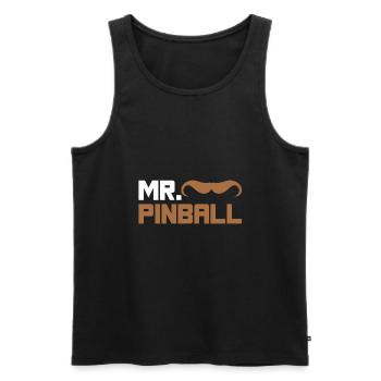 Mr. Pinball machine à sous gamer partenaire look hommes - Débardeur bio Premium Homme - noir - Devant - AI Model Male 178 light (178cm)