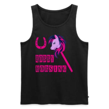 Hobby Horsing Hobby Horse - Débardeur bio Premium Homme - noir - Devant - AI Model Male 178 light (178cm)