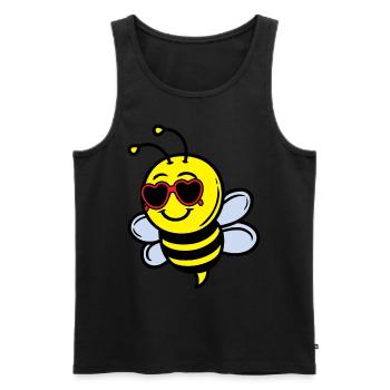 Bee Sumse - Apiculteur Sweet Bees - Débardeur bio Premium Homme - noir - Devant - Michal (187cm)