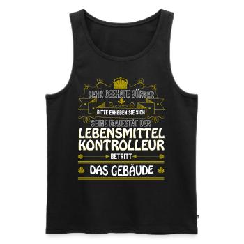 Lebensmittelkontrolleur Geschenkidee Nahrungskontr - Männer Premium Bio Tank Top - Schwarz - Vorne - Michal (187cm)