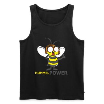 HUMMEL - Männer Premium Bio Tank Top - Schwarz - Vorne - Michal (187cm)