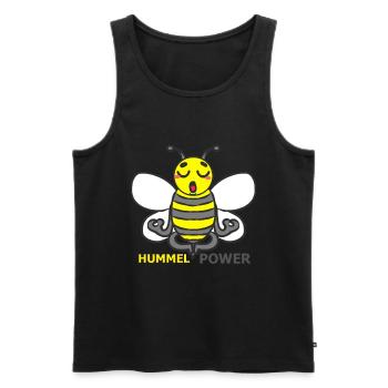 HUMMEL - Männer Premium Bio Tank Top - Schwarz - Vorne - Michal (187cm)