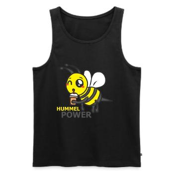 HUMMEL - Männer Premium Bio Tank Top - Schwarz - Vorne - Michal (187cm)