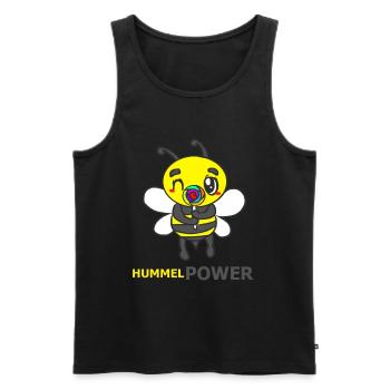HUMMEL - Männer Premium Bio Tank Top - Schwarz - Vorne - Michal (187cm)