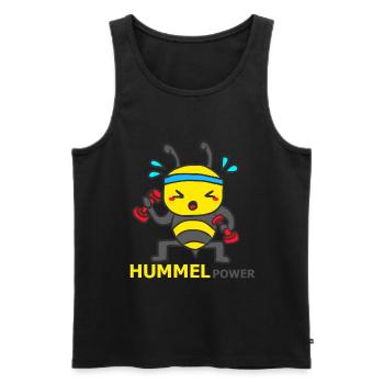 HUMMEL - Männer Premium Bio Tank Top - Schwarz - Vorne - Michal (187cm)