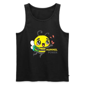 HUMMEL - Männer Premium Bio Tank Top - Schwarz - Vorne - Michal (187cm)