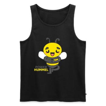 HUMMEL - Männer Premium Bio Tank Top - Schwarz - Vorne - Michal (187cm)