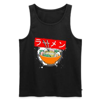 Anime Suppe Asiatische Suppe - Männer Premium Bio Tank Top - Schwarz - Vorne - AI Model Male 178 light (178cm)