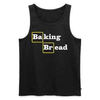 Baking Bread Funny - Men's Premium Organic Tank Top - black - Front - Michal (187cm)