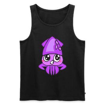 TINTENFISCH - Männer Premium Bio Tank Top - Schwarz - Vorne - Michal (187cm)