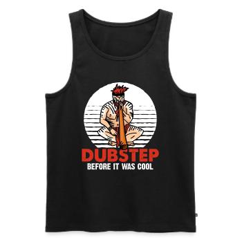Didgeridoo Dubstep before it was cool - Männer Premium Bio Tank Top - Schwarz - Vorne - AI Model Male 178 light (178cm)